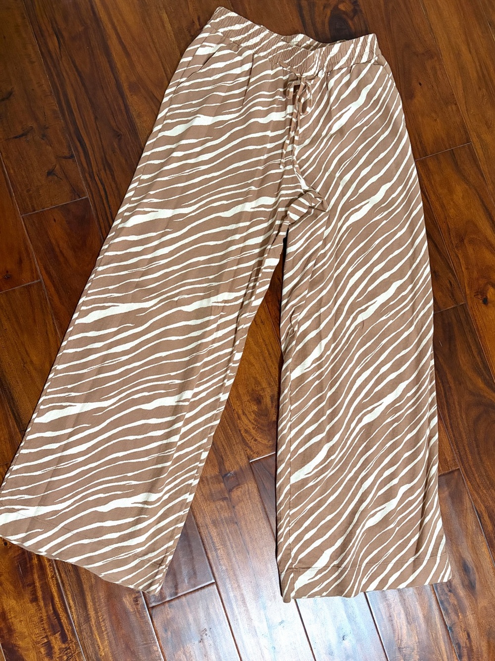 A New Day | Women’s | Wide-Leg Zebra Elastic Waist Pants | Small